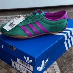 Adidas Tokyo Women's Green and Purple Sneakers